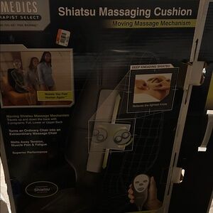 Homedics Shiatsu Massaging Cushion with Black and Gray Accents